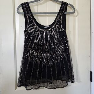 Beaded Sequin Tank Top